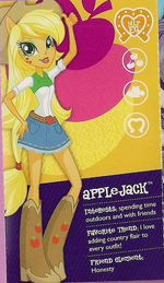 Applejack's design in the Equestria collection pamphlet.