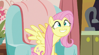 Fluttershy excited by Discord's tea S7E12