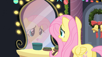 Fluttershy looking in the mirror S2E11