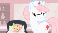 Nurse Redheart being serious S2E13