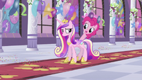 Pinkie Pie sure knows her way around the Cadance.