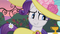 Rarity wondering- "I made that dress."