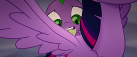 Spike looking scared at the ground MLPTM