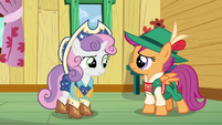 Unknown to Apple Bloom, she forgot that she has gotten her cutie mark.