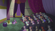 Twilight's lecture hall wide view S5E25