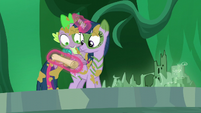 Twilight and Spike looks at the scroll S5E26