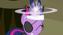 Twilight preparing to cast the time travel spell S02E20
