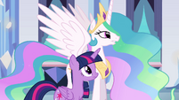 Princess Celestia talking to Twilight EG