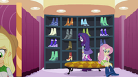 Rarity and friends picking out clothes EG