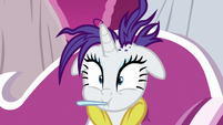 Rarity listening to her friends S7E19