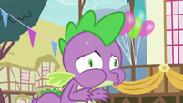 Spike nervously breathing out S7E15