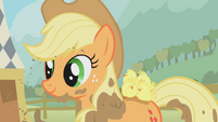 Applejack with the chickens S01E13
