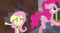 Fluttershy looking very freaked out S9E25