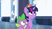 Princess Twilight holding Spike close EG