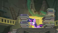 Princess Twilight looking at the fallen box EGFF