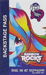 Rainbow Dash Equestria Girls Rainbow Rocks Backstage pass