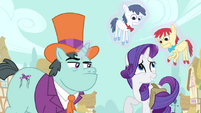 Rarity nervous smile S4E23