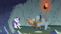 Rarity not wanting to wear the harness S1E19