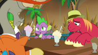 Spike "pretend not to love" S8E10