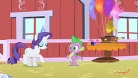 Spike in Pinkie Pie's party S1E25