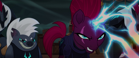Tempest Shadow angrily charging her magic MLPTM