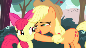 Applejack e Apple Bloom T4E17