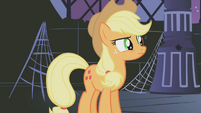 Applejack questioning the sixth element's spark S1E02