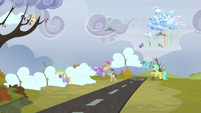 Clouds being moved to the ground S5E5