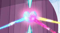 Magic beam shot at the Crystal Heart S6E2