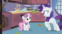 As she is almost going to scold Sweetie Belle...