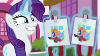 Rarity presents passes to Power Ponypalooza S9E19