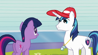 Shining Armor talking with Twilight S3E12