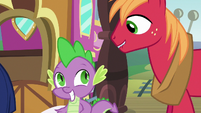 Spike and Big Mac in much anticipation S6E17