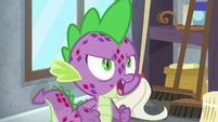 Spike quietly tells Smolder to leave him alone S8E11