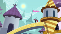 Tirek and Discord on a bridge S4E26