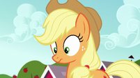 Applejack's talking stopped by Apple Bloom S5E17