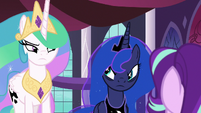 Celestia and Luna considering Starlight's words S7E10