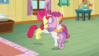 Cutie Mark Crusaders jumping for joy S5E4
