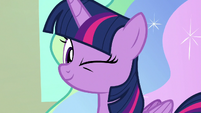 Twilight Sparkle winking S8E2