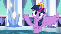 Twilight interrupted by Celestia S4E25