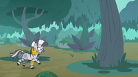 Zecora running toward Spike's tree S8E11