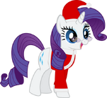 Rarity Christmas Pony fan art by sakatagintoki117.