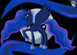 Princess Luna wallpaper fan art by darkengales.