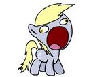 "Fillies and Gentlecolts, put your hooves together for, Derelle Derpy!"