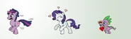 Rarity chases Dusk Shine