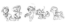 Fighting is Magic Rarity production sketch