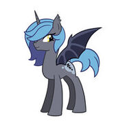 Nidra (Princess Luna+bat pony guard called Supernova)