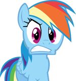 Rainbow Dash isn't pleased