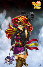 Fan Sunset Shimmer by mauroz