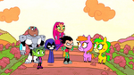 Teen Titans meet SparkleFace and ButterBean